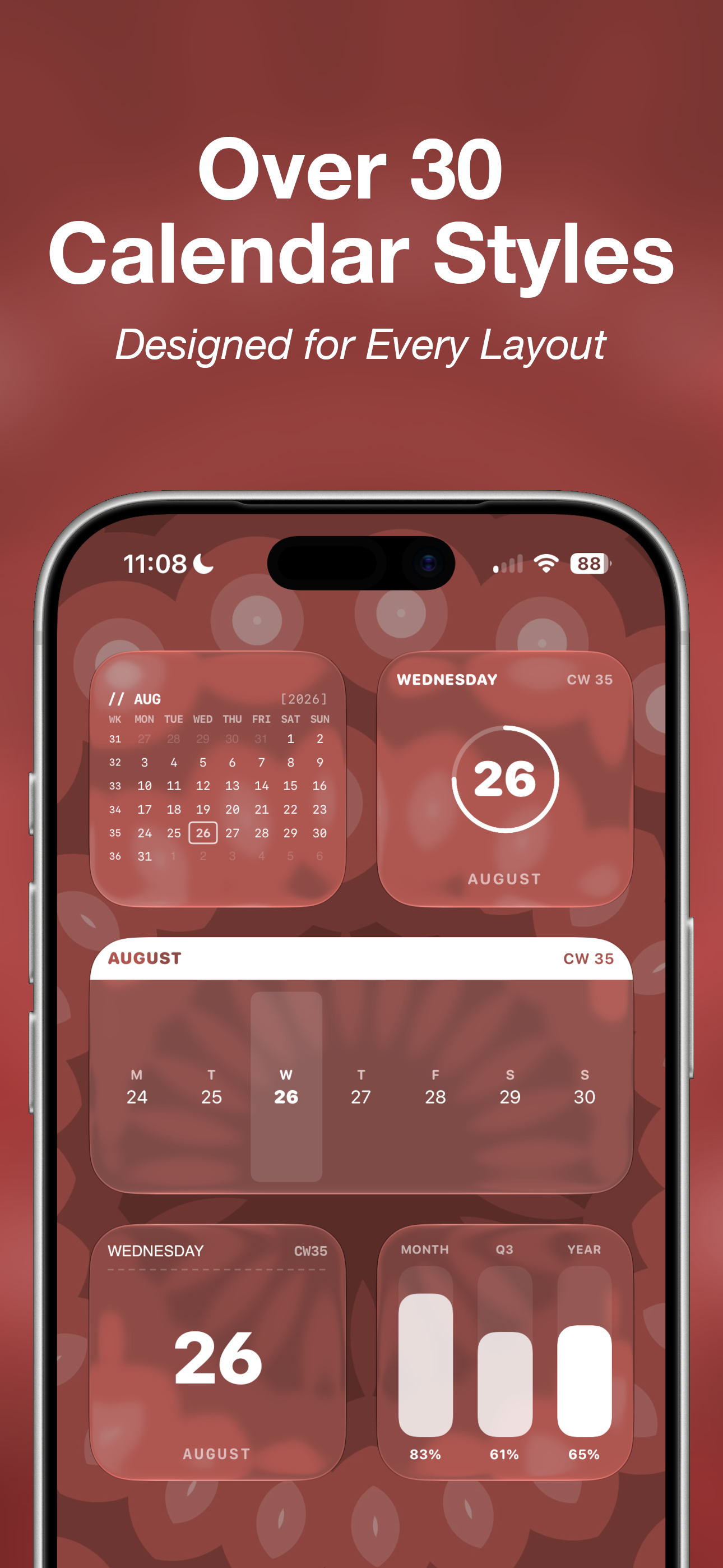 Over 30 Calendar Styles